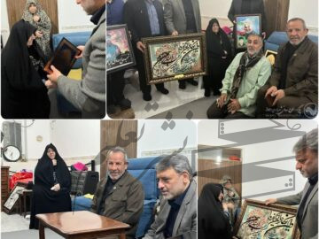 دیدار شهردار اهواز با خانواده شهیدان خضری در سالروز وفات حضرت زینب سلام الله