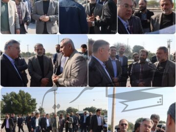 بازدید سرپرست معاونت عمرانی استانداری خوزستان و شهردار اهواز جهت برنامه ریزی استقبال از ریاست محترم جمهور