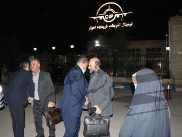 ورود دکتر حمید رضا خان محمدی معاون وزیر آموزش و پرورش و رئیس سازمان نوسازی مدارس کشور به خوزستان