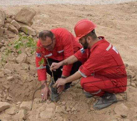 به همت کارکنان دستگاه حفاری ۷۰ فتح شرکت ملی حفاری ایران محقق شد  کاشت ۲۰۰ اصله نهال درخت کهور در موقعیت عملیاتی میدان نفتی اهواز