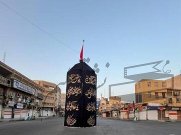 برپایی خیمه عزای ابا عبدالله الحسین(ع) توسط شهرداری منطقه یک اهواز