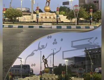 نصب المان‌های حجمی همزمان با آغاز ماه محرم در میدان شهدا