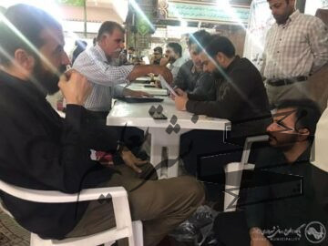 برپایی میز خدمت توسط شهرداری منطقه یک اهواز