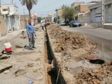 پیشرفت ۳۰ درصدی پروژه آبرسانی به منطقه نورآباد زرگانِ اهواز