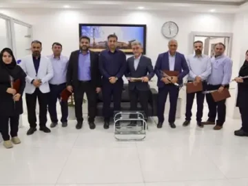 تجلیل از کارکنان واحد برنامه‌ریزی به مناسبت روز آمار و برنامه‌ریزی در شرکت پالایش گاز هویزه خلیج‌فارس