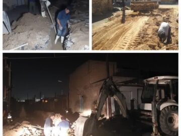 اصلاح بخشی از شبکه توزیع آب شوشتر