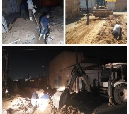 اصلاح بخشی از شبکه توزیع آب شوشتر