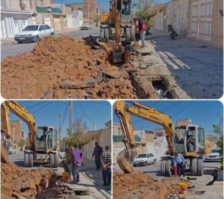 خط لوله اصلی آبرسانی کوی حجت بهبهان تعمیر شد