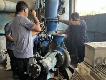 تعویض پمپ تلمبه‌خانه انتقال آب به بندرماهشهر