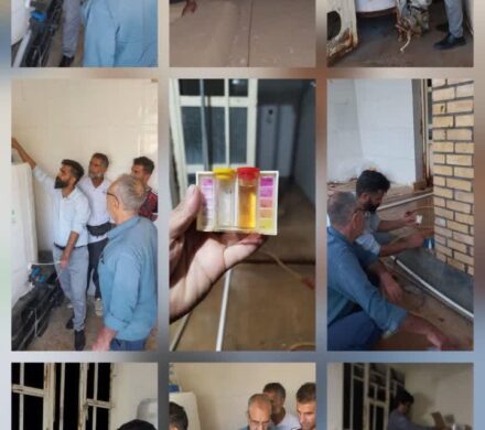 نصب و راهاندازی دستگاههای کلرزن جدید در تأسیسات آبرسانی شهرستان باغملک