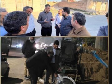 اقدام عملی شرکت آبفا اهواز در جهت تقویت فشار آب مناطق شرقی کوت عبدالله
