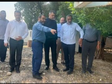 بازدید مدیرعامل شرکت آب و فاضلاب اهواز از تصفیه‌خانه آب علی‌بن مهزیار
