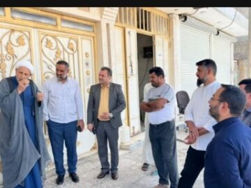 حضور میدانی مدیرعامل شرکت آب و فاضلاب اهواز در منطقه گلدشت