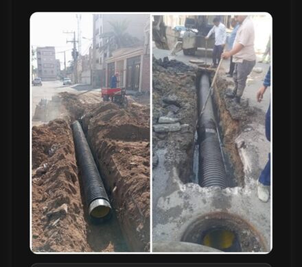 اجرای عملیات اصلاح شبکه فاضلاب در منطقه