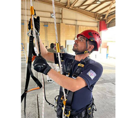 پالایش گاز هویزه مهارت کارکنان در عملیات ارتفاع را ارتقا داد