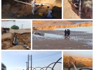 عملیات خط جدید انتقال آب سه روستای بخش مرکزی اجرا شد