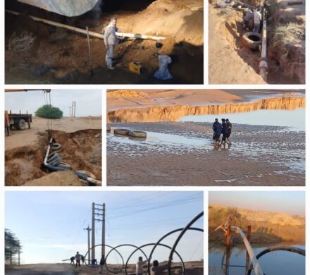 عملیات خط جدید انتقال آب سه روستای بخش مرکزی اجرا شد